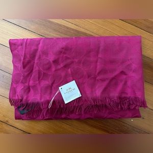 NWT Coach Magenta Signature Wrap